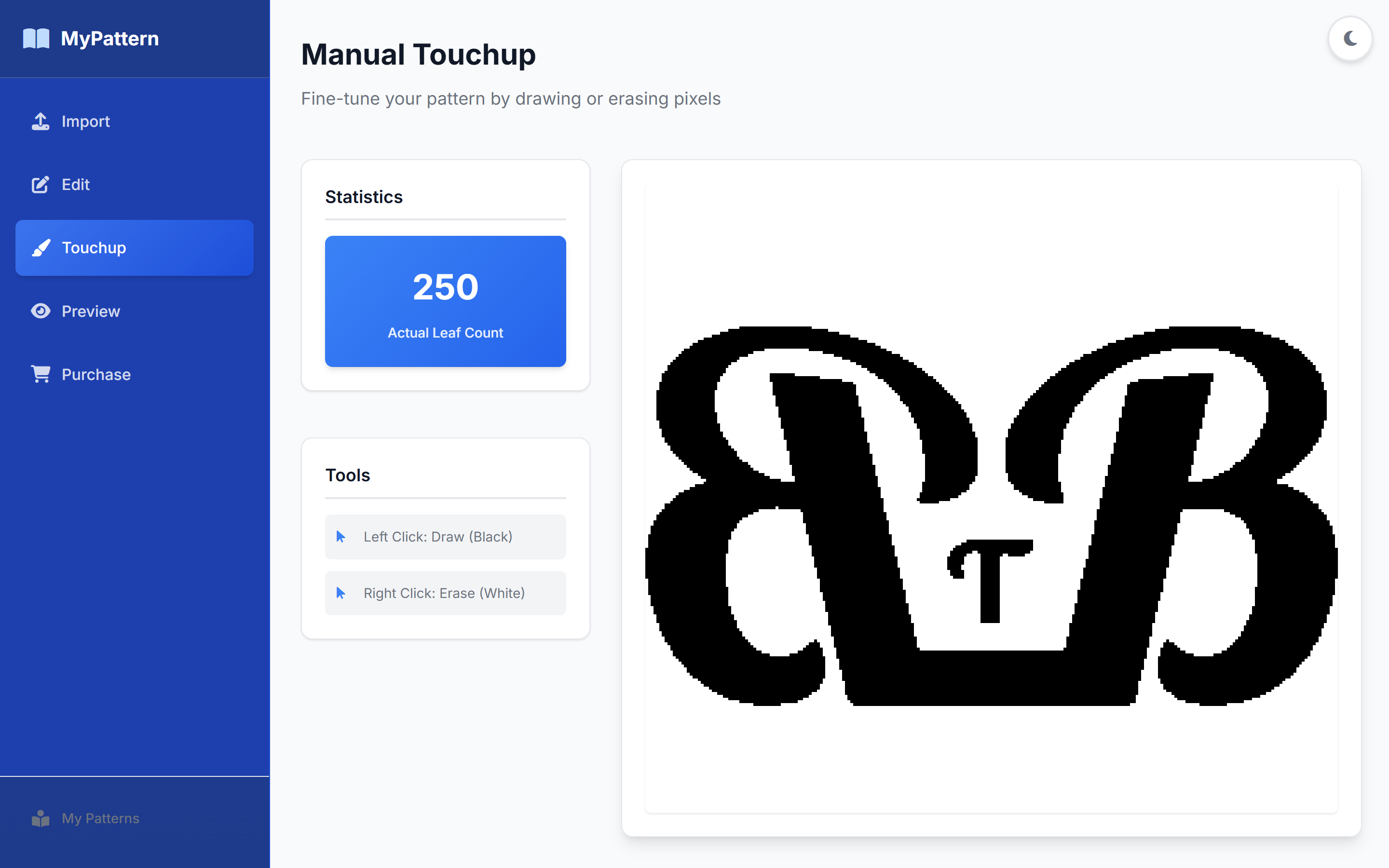 MyPattern - Manual touchup
